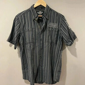Harley Davidson Button Up Biker  Shirt